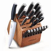 Contemporary Cutlery 21 Piece Knife Block Set