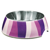 Dogit Style Dog Bowl in Purple Zebra