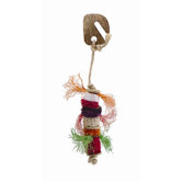 Living World Nature's Treasure Coco Shell and Corn Extra Small and Small  Hookbill Bird Toy