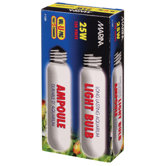 Marina 25 Watts Showcase Bulb in Clear - 2 Pack