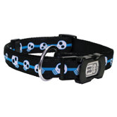 Dogit Style Electric Skulls Adjustable Nylon Dog Collar