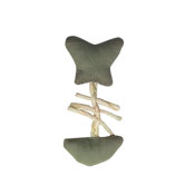 Catit Eco Terra Natural Green Fish Linen Cat Toy with Raffia