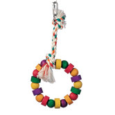 Living World Junglewood Bead and Block Ring Bird Toy