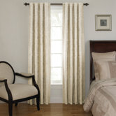 Room Darkening Backtab Window Panel Set in Ivory
