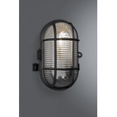 Sussex One Light Outdoor Wall Lantern in Black