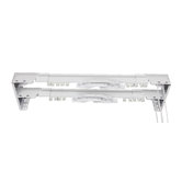 White Traverse Heavy Duty Double  Rod Center Open