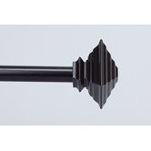 Classic Quad Curtain Rod in Black