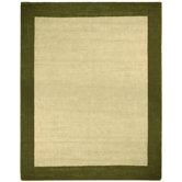 Earth First Green Jute Border Rug