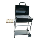 12" Family Charcoal Grill with Storage Shelf