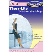 TheraLite 20-30mmHg Lace Top Thigh-high Close Toe Stocking in Beige