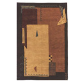 American Home Modern Tiban Gold/Terracotta/Brown Rug
