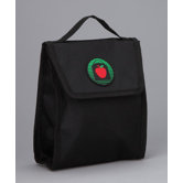 Matthew Placemat Snack Bag in Black / Black Trim and Liner