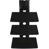 Tri-Shelf Wall Mount Bracket in Black