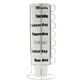 8 Piece 7 Days a Week Cappuccino Tower Set
