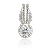 Round Cubic Zirconia Pendant and Chain