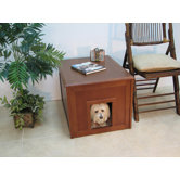 Doggie Den Cabinet and Indoor Doghouse made with Eco-Friendly Rubberwood