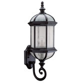 Hexagon One Light Outdoor Up-Light Wall Lantern