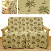 Desert Palm Skirted Futon Cover