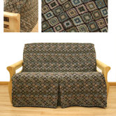 Navajo 5 Piece Full Skirted Futon Cover Set