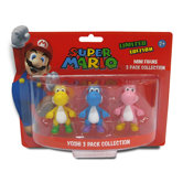 Super Mario Mini Yoshi Figures (Set of 3)