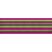 Tischl&auml;ufer "Zarah" in Pink / Oliv mit Streifen-Dekor