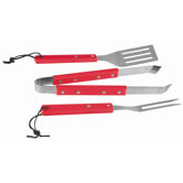 3-tlg. Grillbesteck-Set "Mini BBQ Tool Set" in Rot