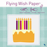 Fliegendes Wunschpapier "Flying Wish Paper&reg;" mit Birthday-Dekor