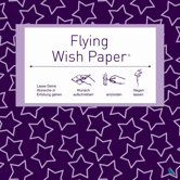 Fliegendes Wunschpapier "Flying Wish Paper&reg;" in Purple mit Sterne-Dekor