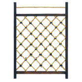 Japanese Garden Style Wood and Bamboo Fence Door