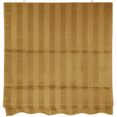 48" Striped Roman Retractable Blinds in Soft Gold