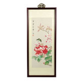 Butterfly Blossoms Oriental Silk Painting