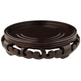 Rosewood Carved Pedestal Stand