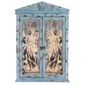 Distressed Framed Angels Mirror