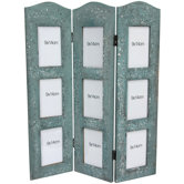 Distressed Photo Screen Room Divider