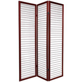 Rice Paper Shoji Room Divider in Rosewood