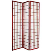 Window Pane Room Divider in Rosewood