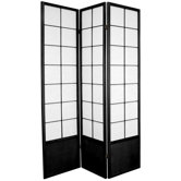 Zen Asian Room Divider in Black