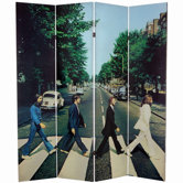 Tall Double Sided The Beatles Abbey Road Canvas Room Divider