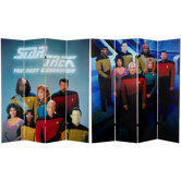 Tall Double Sided Star Trek The Next Generation Canvas Room Divider