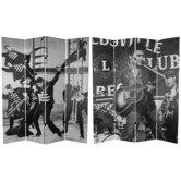 Tall Double Sided Elvis Presley Acoustic Canvas Room Divider