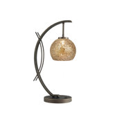 Eclipse One Light Table Lamp in Metallic Bronze
