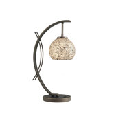 Eclipse One Light Table Lamp in Metallic Bronze
