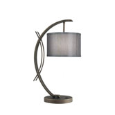 Eclipse One Light Table Lamp in Metallic Bronze