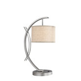 Eclipse One Light Table Lamp in Satin Nickel