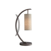 Eclipse One Light Table Lamp in Metallic Bronze
