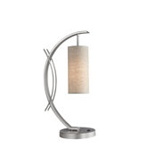 Eclipse One Light Table Lamp in Satin Nickel
