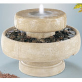 Centerpiece Cast Stone Millstone Cascade Fountain