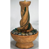 Centerpiece Cast Stone Spiral Fountain