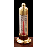 Vermont Desk Thermometer in Brass