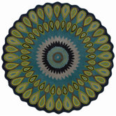 Vibrance Miami Peacock Kids Rug